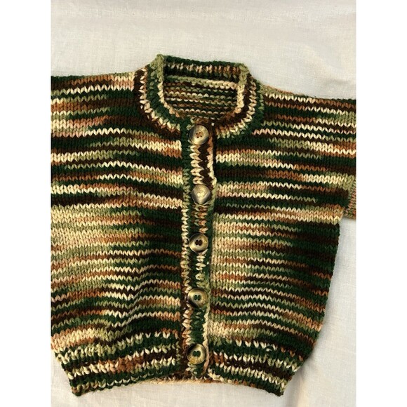 6-12 months Boy/Girl Home Knitted Baby Cardigan Warm, Soft and Comfortable - Picture 9 of 9